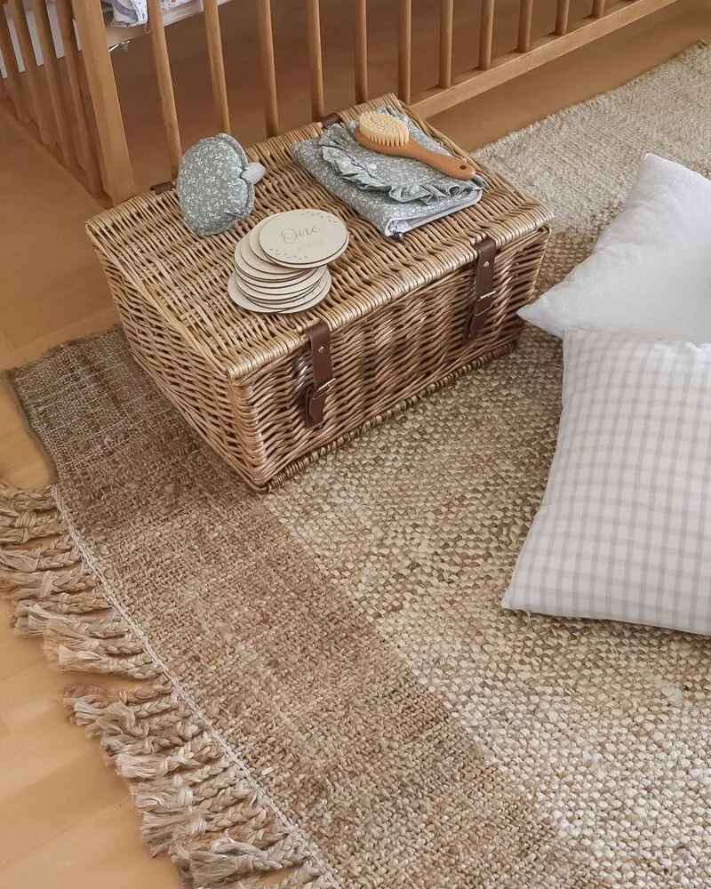 Vloerkleed jute chamois 160 x 230 cm DEDEMLI