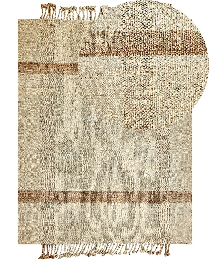 Vloerkleed jute chamois 160 x 230 cm YELMEZ