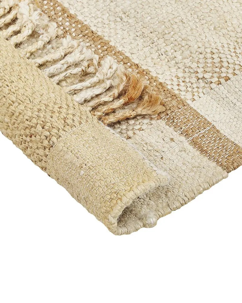 Vloerkleed jute chamois 160 x 230 cm YELMEZ