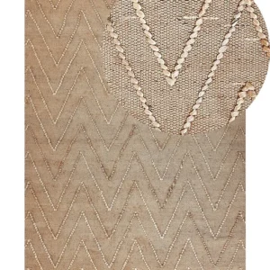 Vloerkleed jute crème 160 x 230 cm DADAY