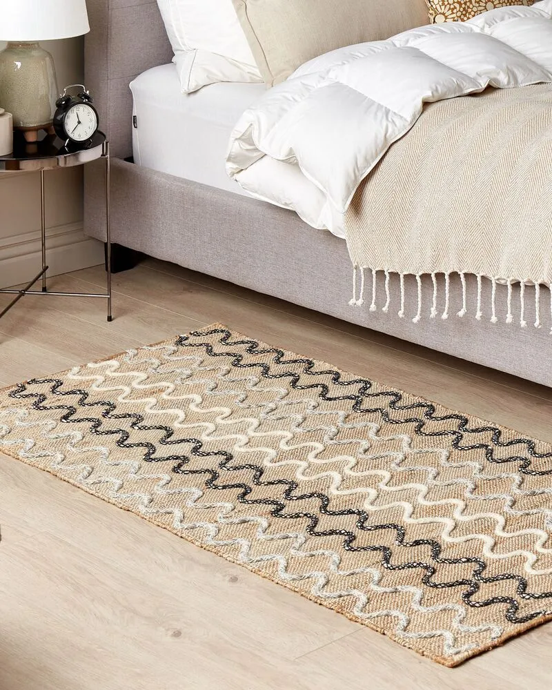 Vloerkleed jute écru 80 x 150 cm SOGUT