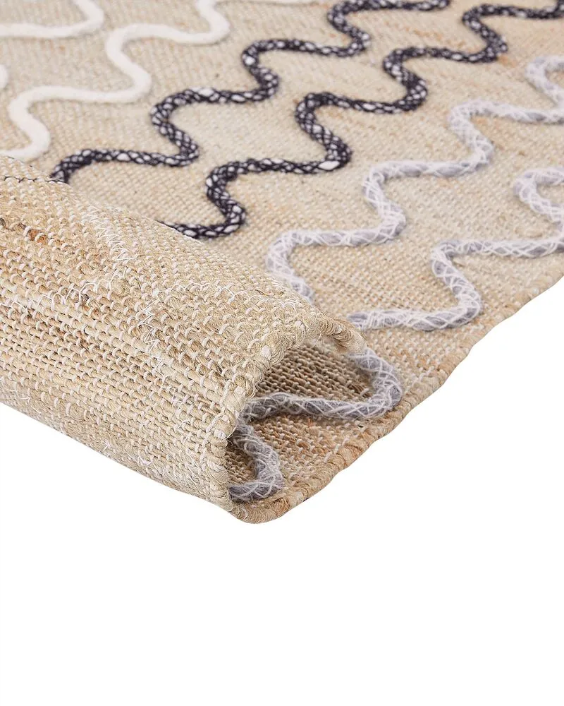 Vloerkleed jute écru 80 x 150 cm SOGUT