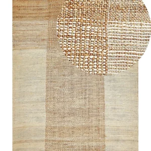 Vloerkleed jute écru 160 x 230 cm HAMZALAR