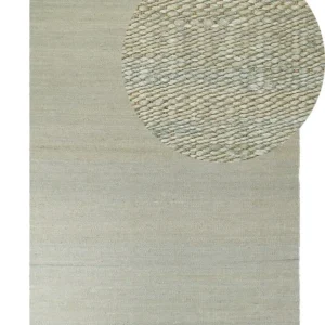 Vloerkleed jute groen 160 x 230 cm LUNIA