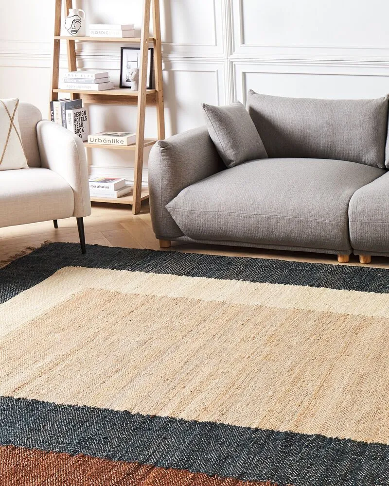 Vloerkleed jute meerkleurig 160 x 230 cm ORTAKOY