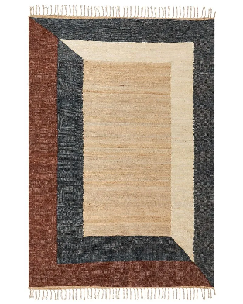 Vloerkleed jute meerkleurig 160 x 230 cm ORTAKOY
