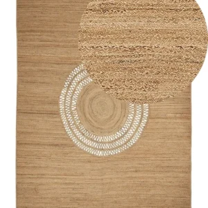 Vloerkleed jute naturel 160 x 230 cm BOGAZOREN