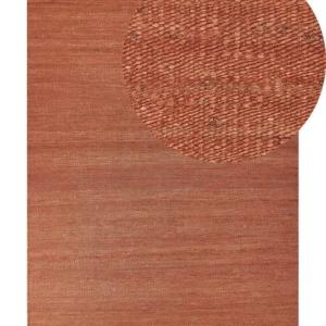 Vloerkleed jute rood 160 x 230 cm LUNIA
