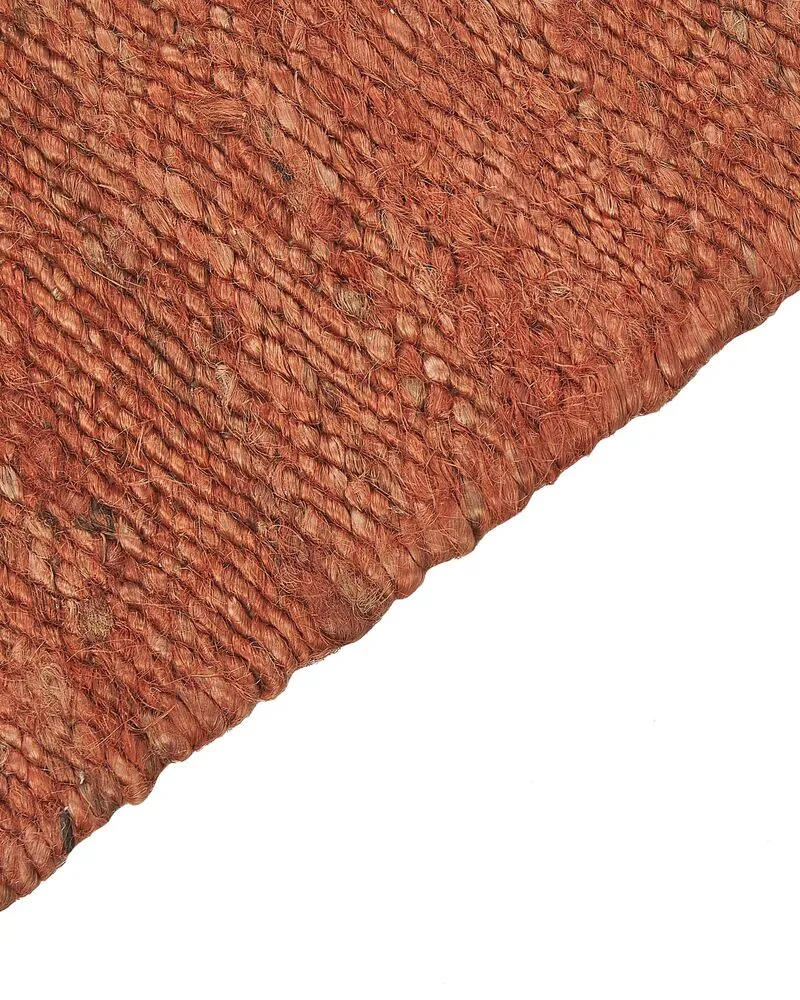 Vloerkleed jute rood 160 x 230 cm LUNIA