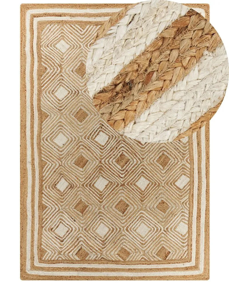 Vloerkleed jute sable 160 x 230 cm MENGEN