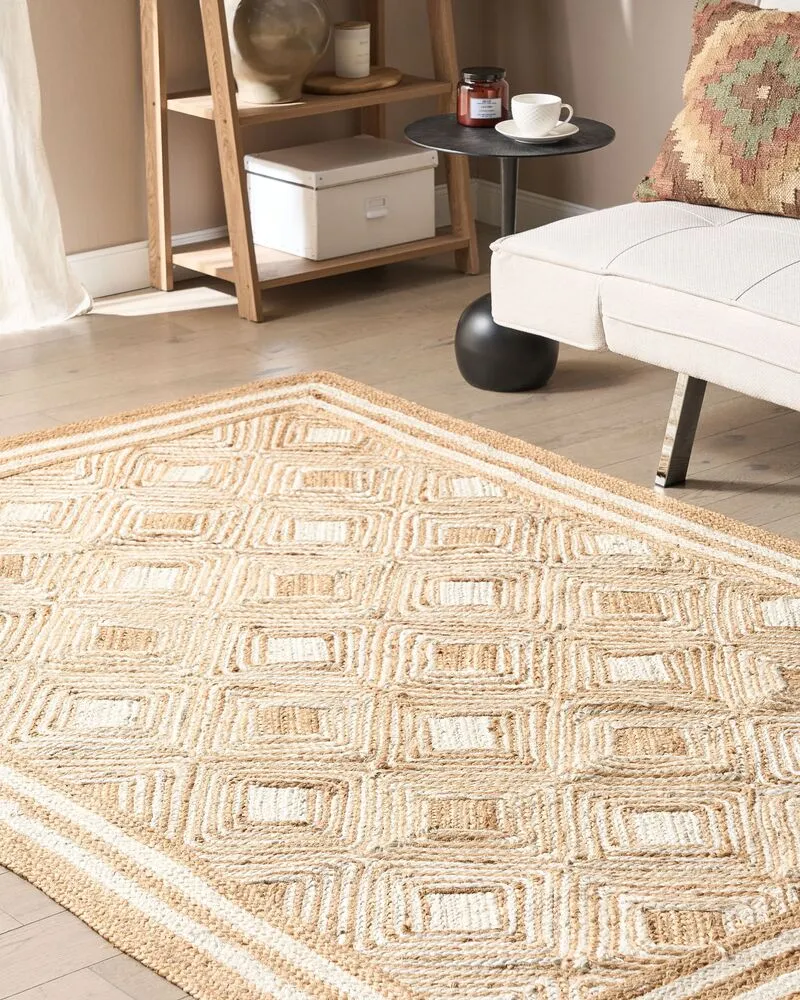 Vloerkleed jute sable 160 x 230 cm MENGEN