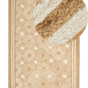 Vloerkleed jute sable 200 x 300 cm MENGEN