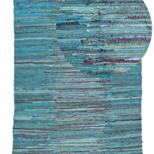 Vloerkleed katoen blauw 160 x 230 cm MERSIN