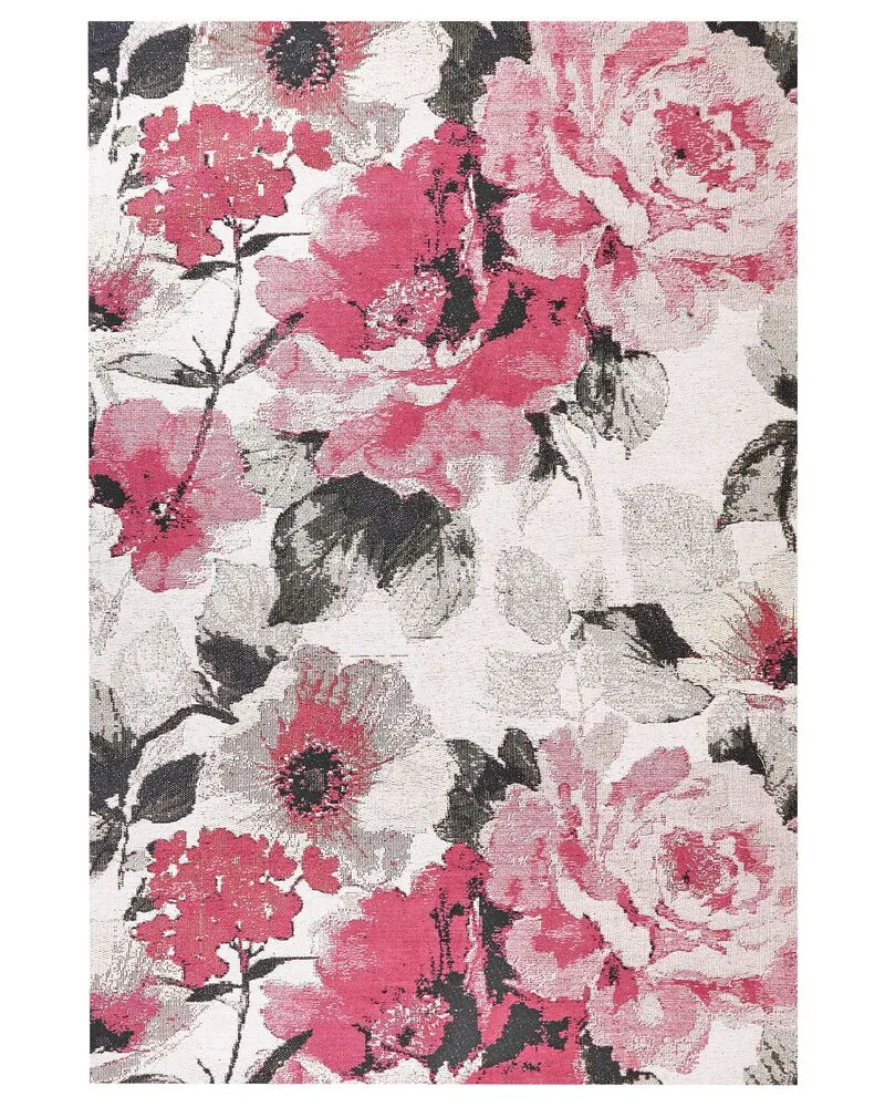 Vloerkleed katoen roze 200 x 300 cm EJAZ