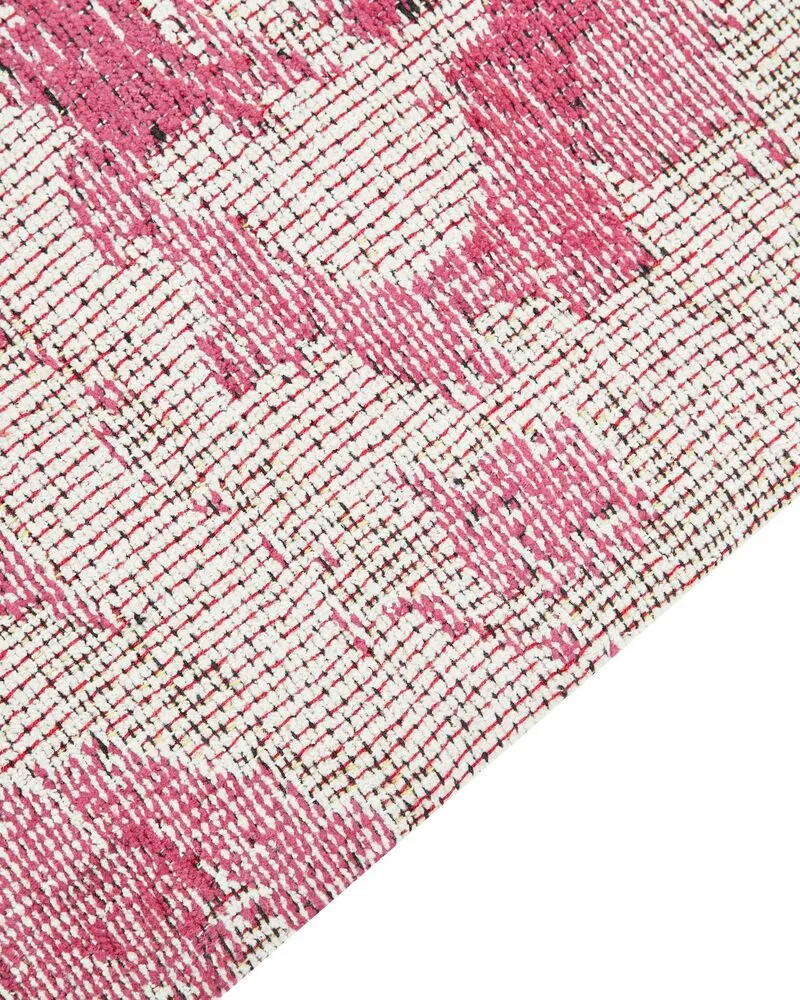 Vloerkleed katoen roze 200 x 300 cm EJAZ