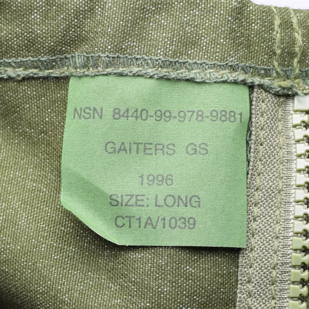 Véritables guêtres de l'armée britannique en toile OD olive randonnée surplus militaire combat NEUF