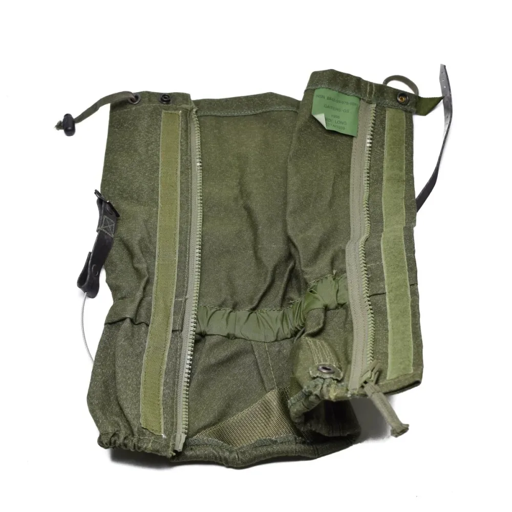 Véritables guêtres de l'armée britannique en toile OD olive randonnée surplus militaire combat NEUF