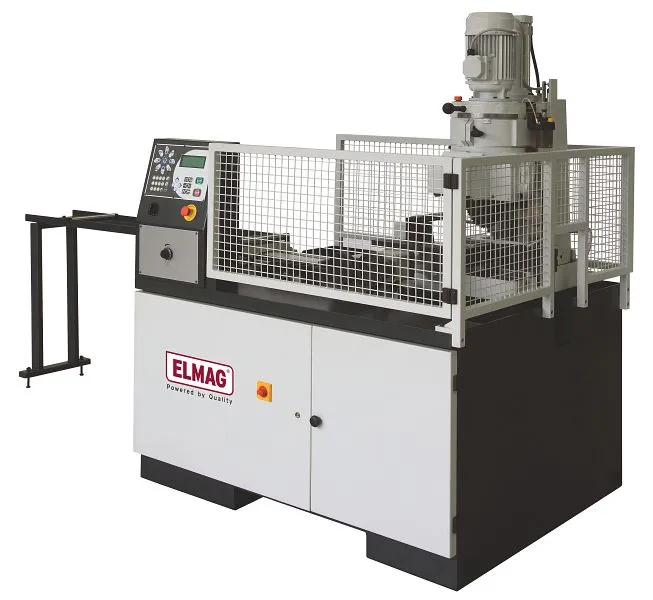Machine à scie circulaire à métaux ELMAG VA 370 25/50 tr/min « entièrement automatique » (standard avec convoyeur à roulea...