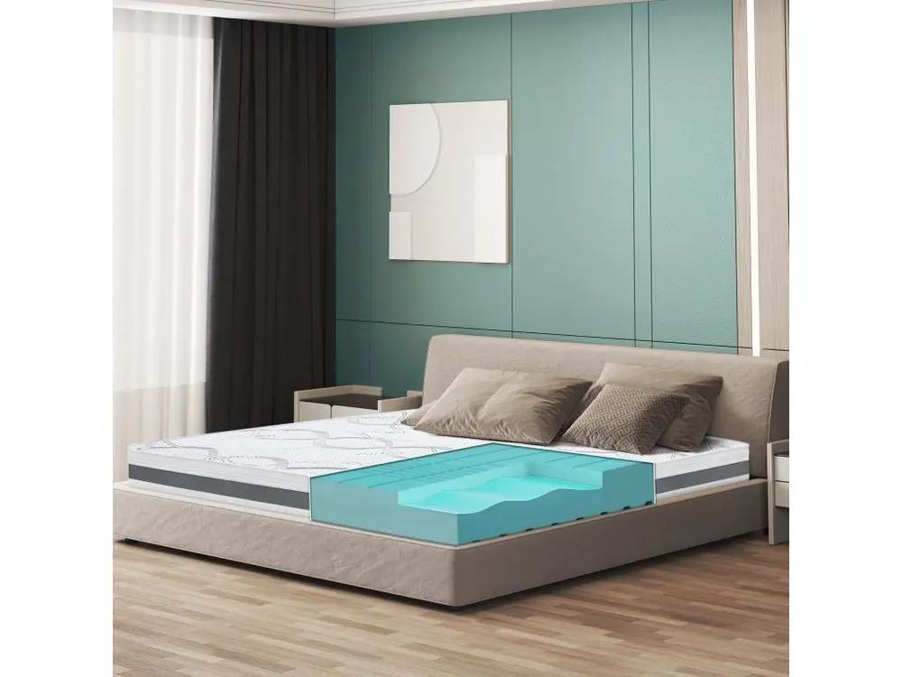 Matelas Accessible 75 x 220 à mémoire | Premium Quality | Hauteur 16 cm | Made Italy
