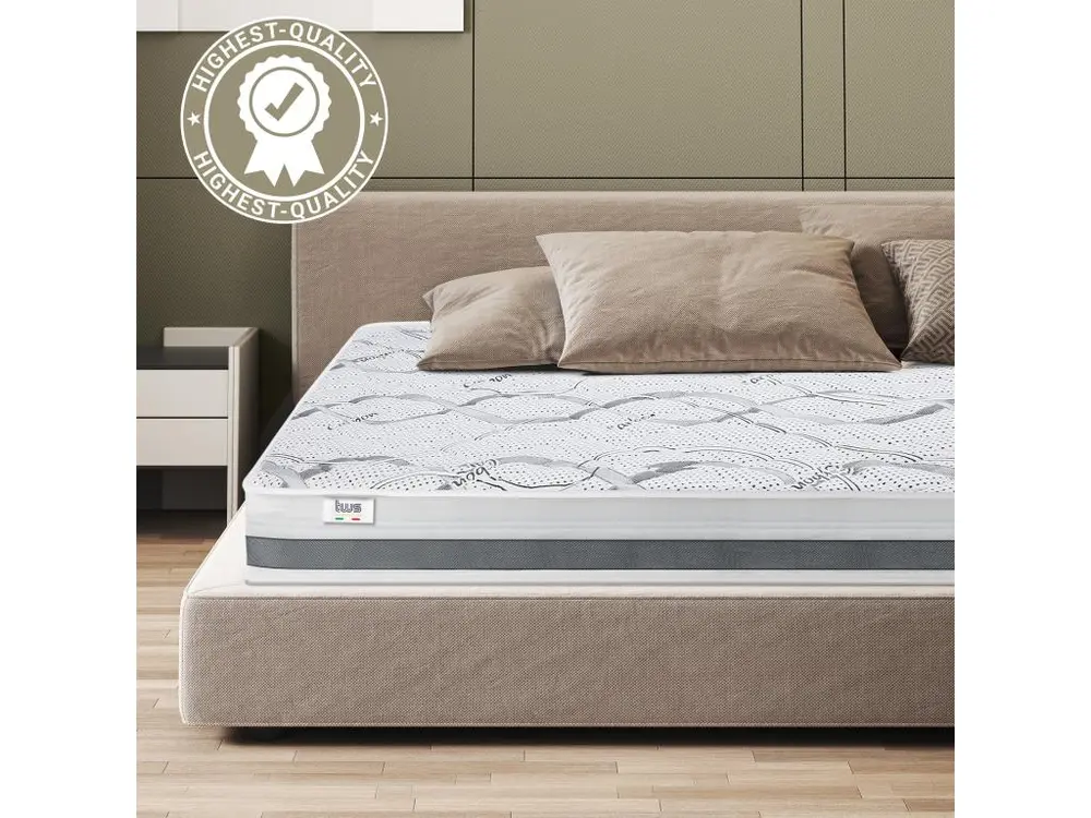 Matelas Simple 135 x 170 à mémoire | Exclusif Quality | Hauteur 20 cm | Made Italy