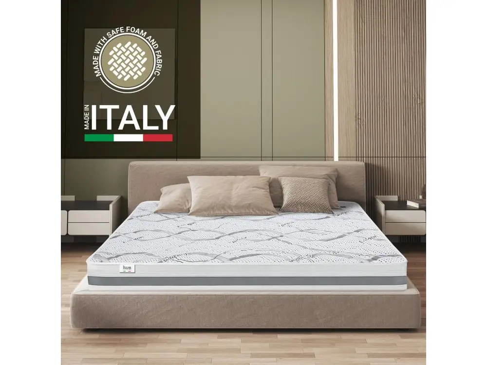Matelas Simple 135 x 170 à mémoire | Exclusif Quality | Hauteur 20 cm | Made Italy