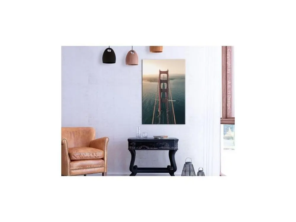 Tableau Golden Gate Bridge (1 Part) Vertical : Taille - 40 x 60 cm