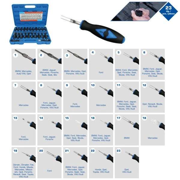 Brilliant Tools Ensemble d'outils de déverrouillage de prise 23 pièces BT511100 se fournir à bas prix