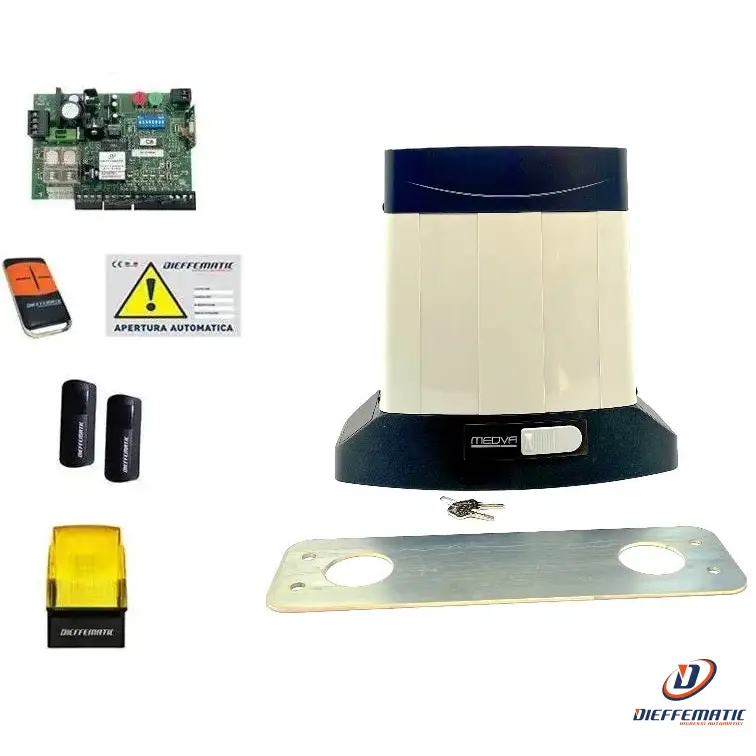 Kit Automazione Automatismo Cancello Cancelli Automatici Scorrevole 24V 800Kg