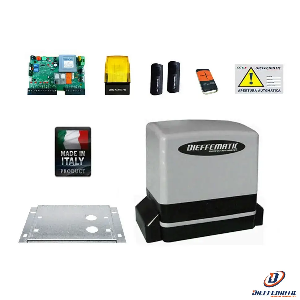 Kit Automazione Cancello Scorrevole 900Kg 230V 220V Motorizzazione Automatico avec étui de rangement
