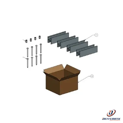 Kit Giunti Universali Anta Scorrevole E/O Fissa Tk35 Faac 105992 Automazione (Original Equipment)