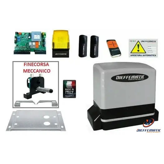 Volant moteur Kit Motore Automazione Cancello Scorrevole 230V 600 Kg Automatico Elettrico Dfm