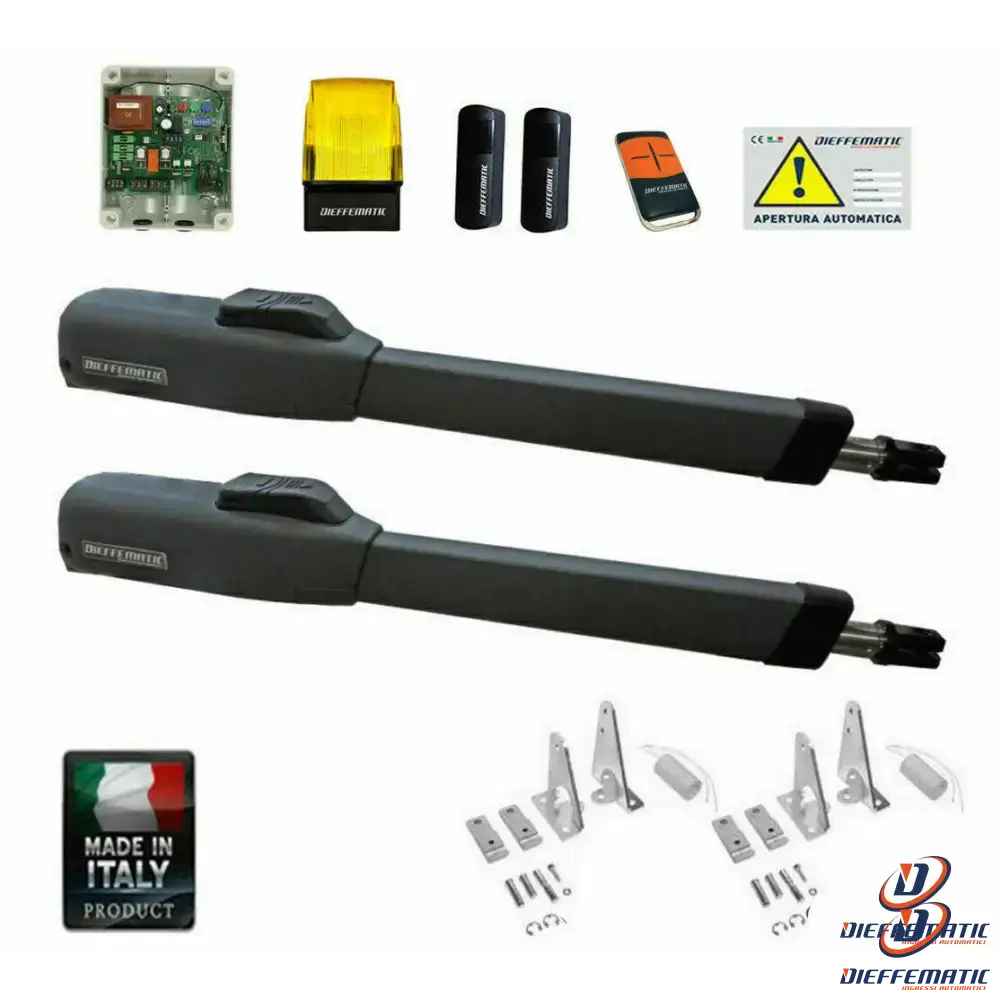 Kit Automazione Cancello Ante Battente Professionale Mistral Corsa 300 3mt 350k Résistant à l'Eau