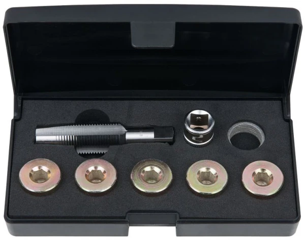 KS Tools Kit de réparation de filetage de bouchon de vidange d'huile 12 pièces M14 x 1 5 150.4920 se procurer à b...