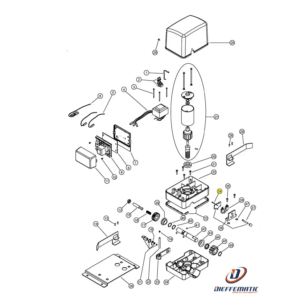 130013/1 Vite Autofilettante Tc+ 3,5X22 Simply Kv6 24 Ricambio avec finition durable