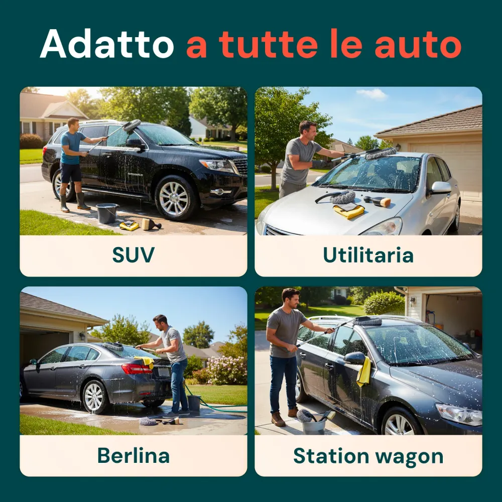 Kit Pulizia Completo 5 Pezzi – Spazzola, Pennelli e Panno Microfibra pour bricoleur averti
