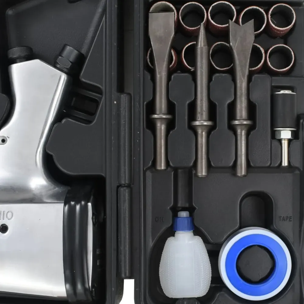 Kit d'outils pneumatiques 70 pièces atelier garage auto 02_0004067 avec mesure précise
