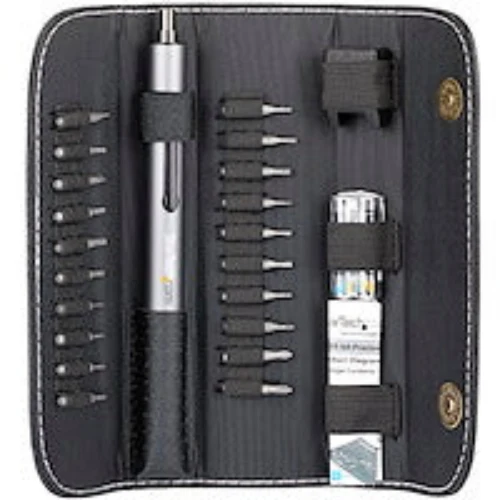 20-Bit Electric Precision Screwdriver Set Portable/Mini Battery Powered Bit Driver Kit Electronics En alu