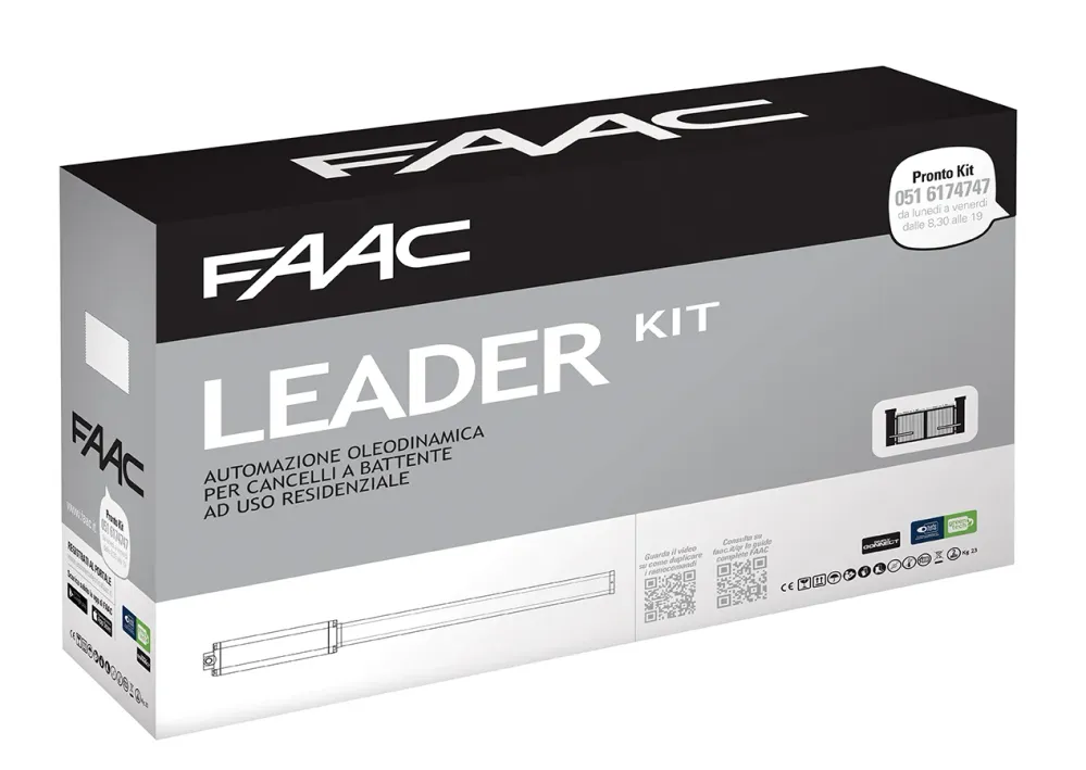 AUTOMAZIONE OLEODINAMICA 230V LEADER KIT FAAC 105633445