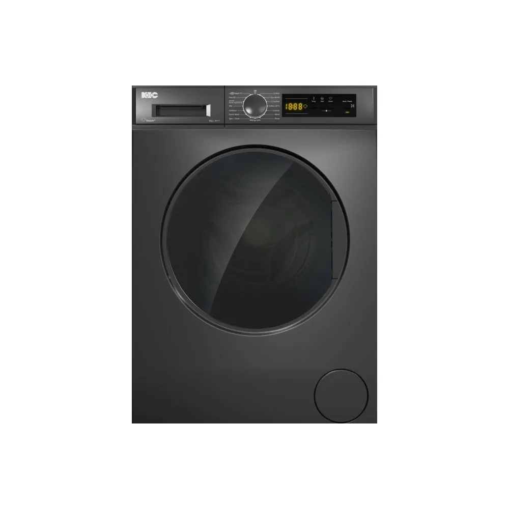 Cire silicone KIC 8kg Front Loader Washing Machine Grey