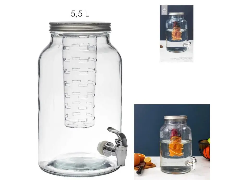 Fontaine à boissons avec infuseur 5.5 litres pour préparation hivernale