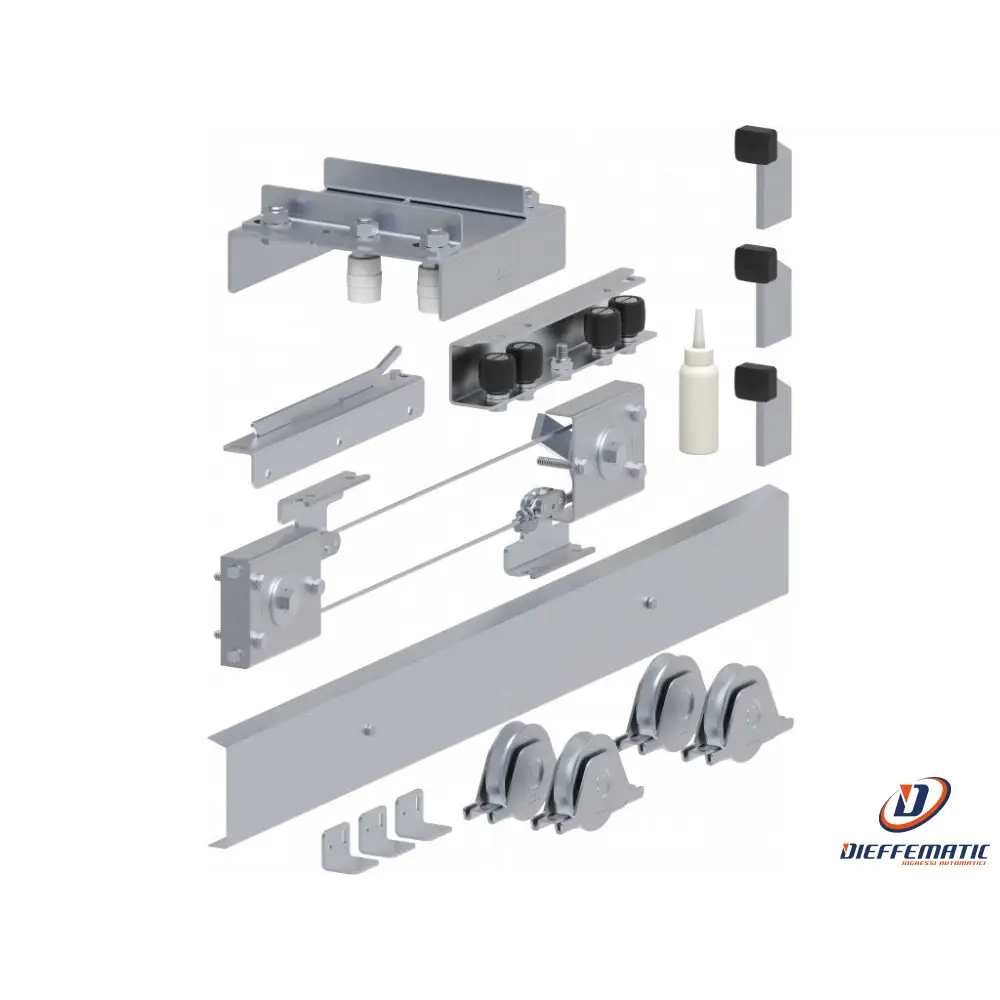Kit Telescopico 8 M + Ruote D.20 Battente Fac Ka5100.408 Automazione Automatismi