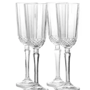 Kitchen Life 150ml Cellini 4 Piece Flute Set - Limpide