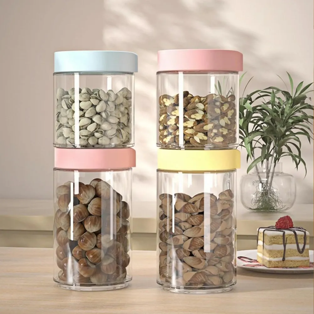 Kitchen Life 4 Piece Canister Set Multicoloured par Motul