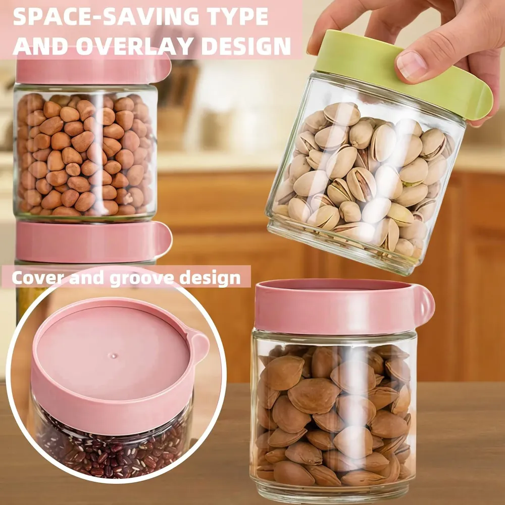 Kitchen Life 4 Piece Canister Set Multicoloured par Motul