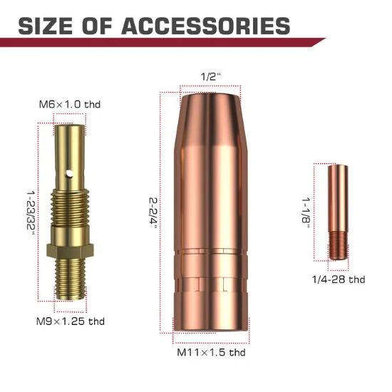 Liquide de frein DOT4 Arccaptain Lincoln Magnum 100L Welder Part MIG Welding Gun Consumables Kit