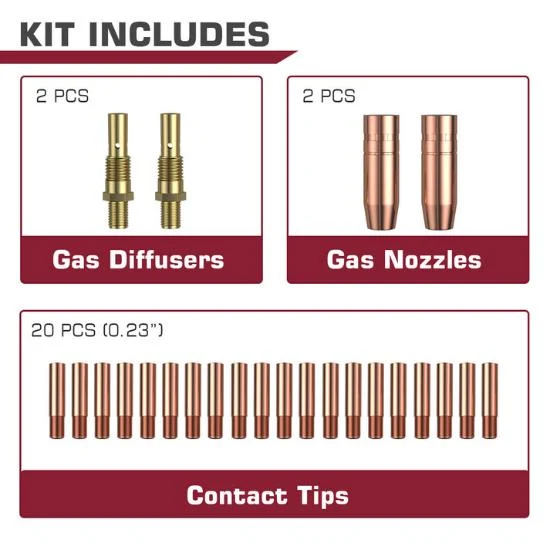 Liquide de frein DOT4 Arccaptain Lincoln Magnum 100L Welder Part MIG Welding Gun Consumables Kit