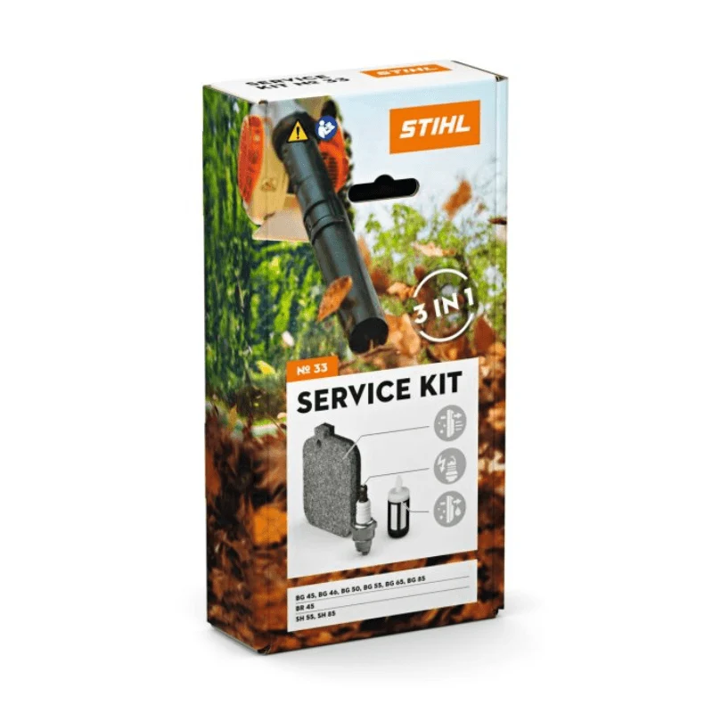 STIHL Service Kit 33 pour BG 45 à BG 85, BR 45, SH 55 & SH 85 | Prêt à l'emploi