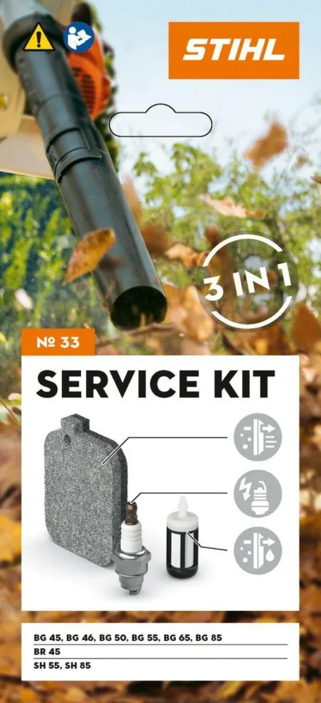 STIHL Service Kit 33 pour BG 45 à BG 85, BR 45, SH 55 & SH 85 | Prêt à l'emploi