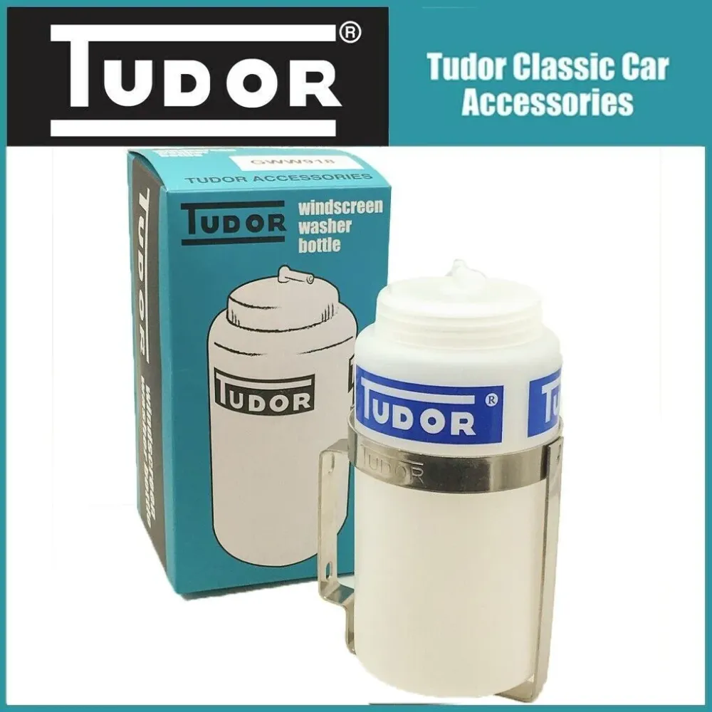 TUDOR WINDSCREEN WASHER BOTTLE KIT LID & BRACKET STAINL. INOX