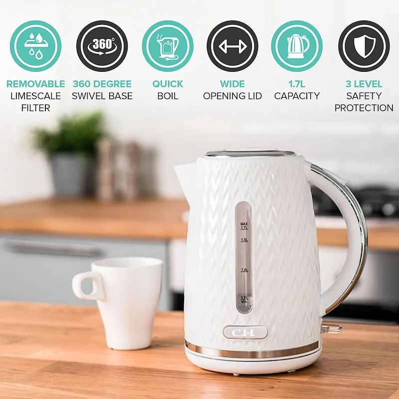 CH Waves 1.7Lt Kettle Blanc pur